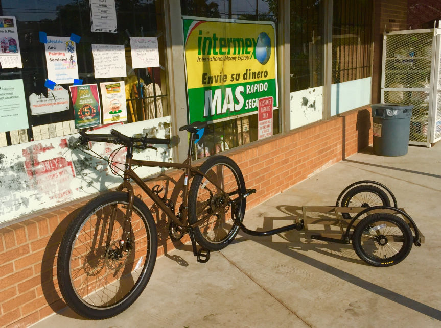 Bibliobike under construction